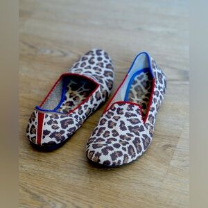Rothy’s Mocha Animal Print Loafers in size 8